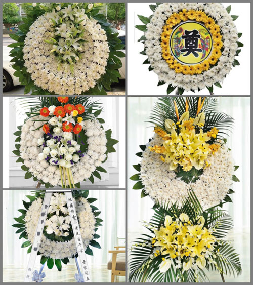 四川成都大邑县斜源镇江源村花圈速递